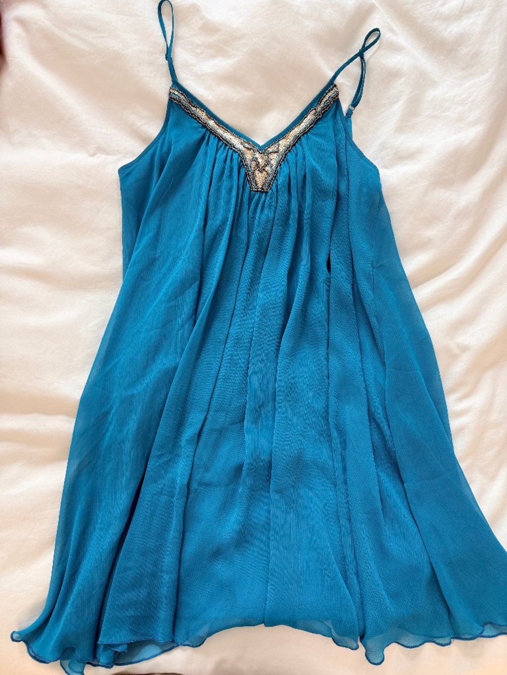 Express sky blue dress
